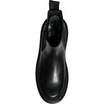Dolce & Gabbana Black Leather Slip On Stretch Trekking Boots Shoes MV5862-41
