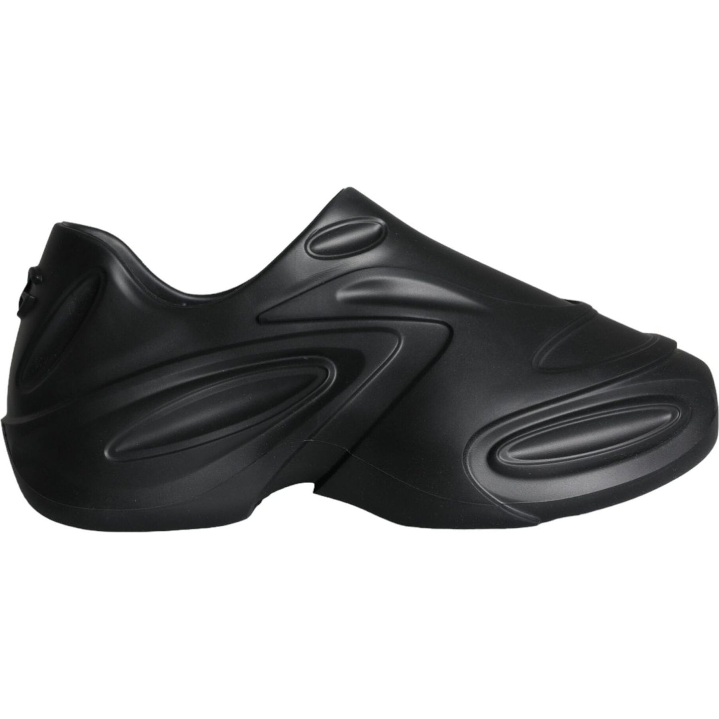 Dolce & Gabbana Black Foiled Rubber Toy Low Top Sneakers Shoes Dolce & Gabbana Dark Slate Gray