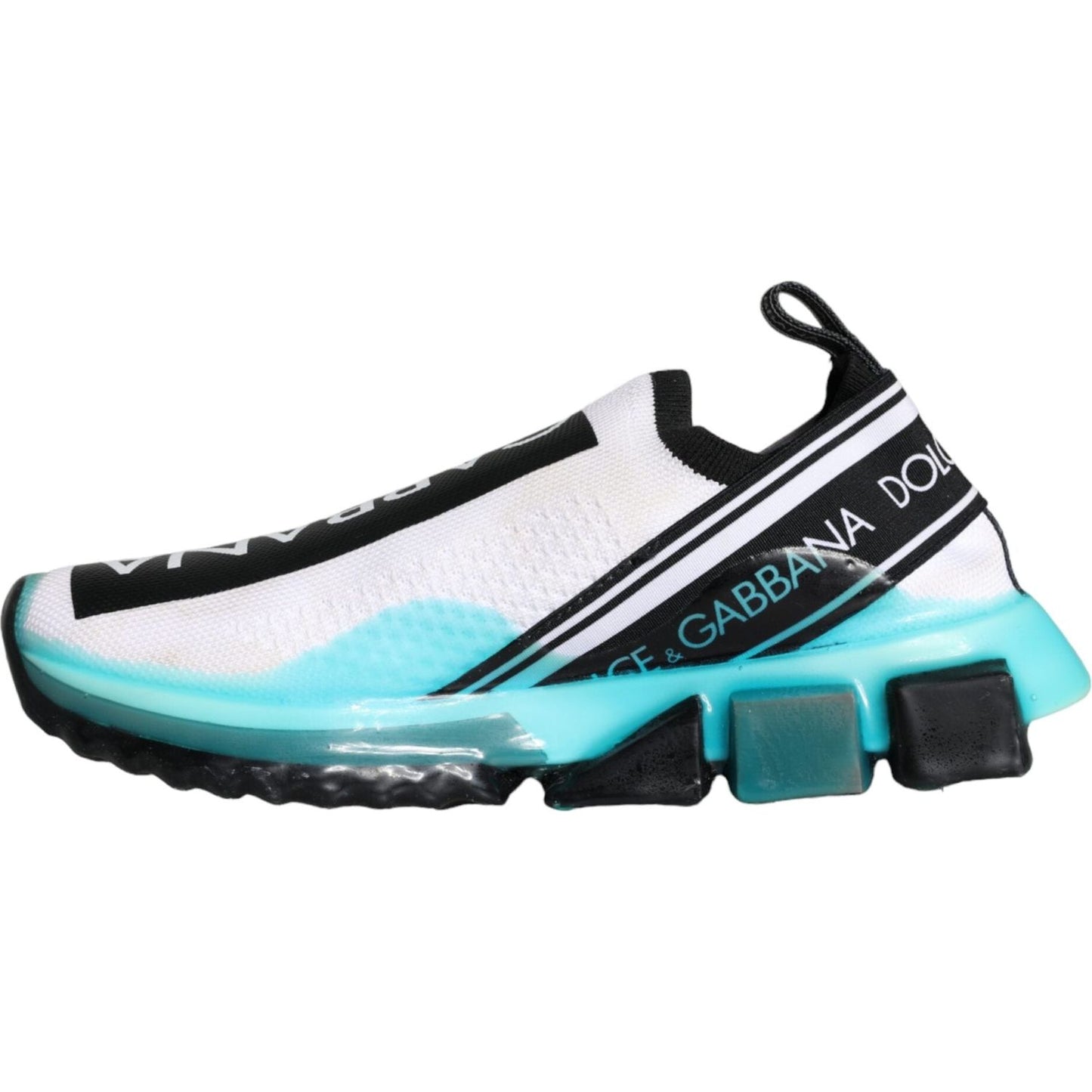 Dolce & Gabbana White Blue Slip On Sorrento Sneakers Shoes Dolce & Gabbana Lavender