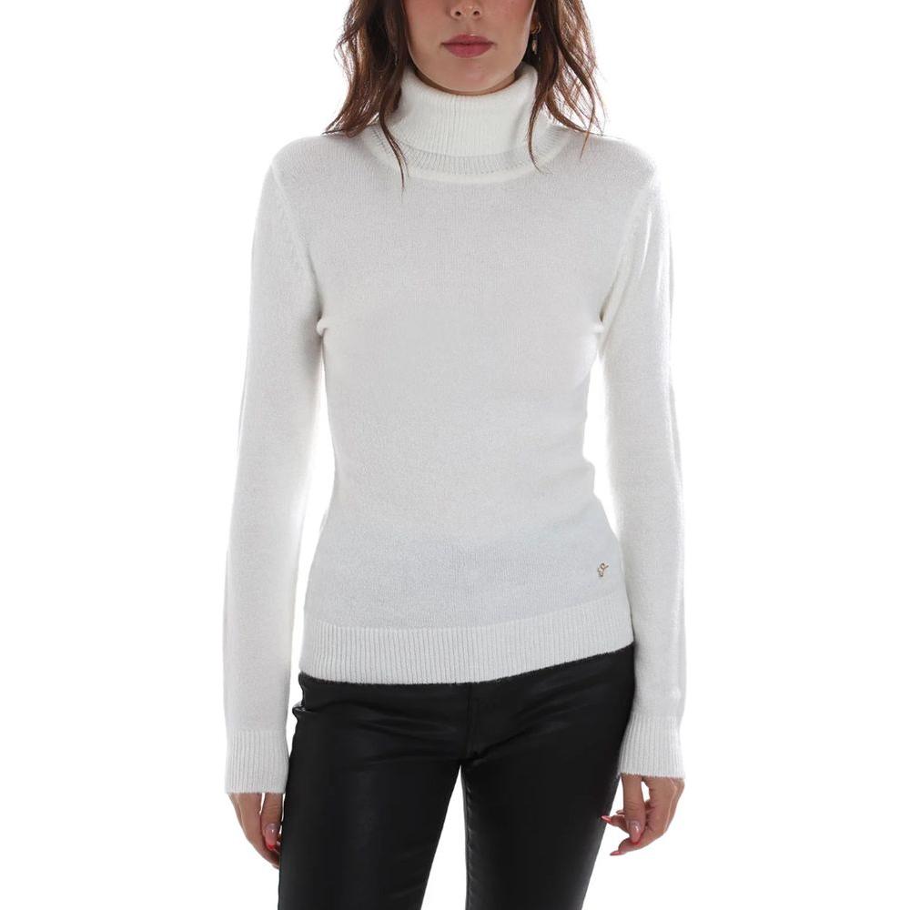 Yes Zee White Viscose Sweater Yes Zee Light Gray