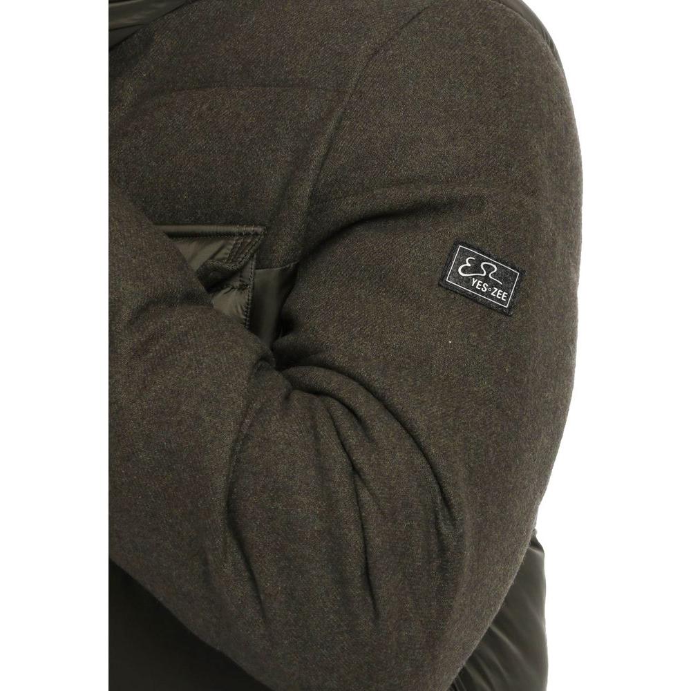 Yes Zee Green Polyester Jacket Yes Zee Dark Slate Gray