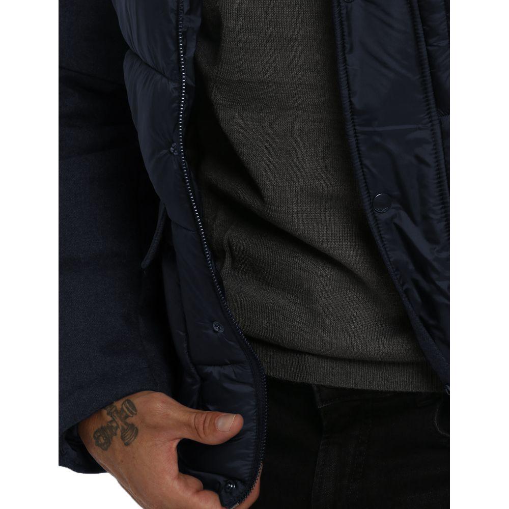 Yes Zee Blue Polyester Jacket Yes Zee Black