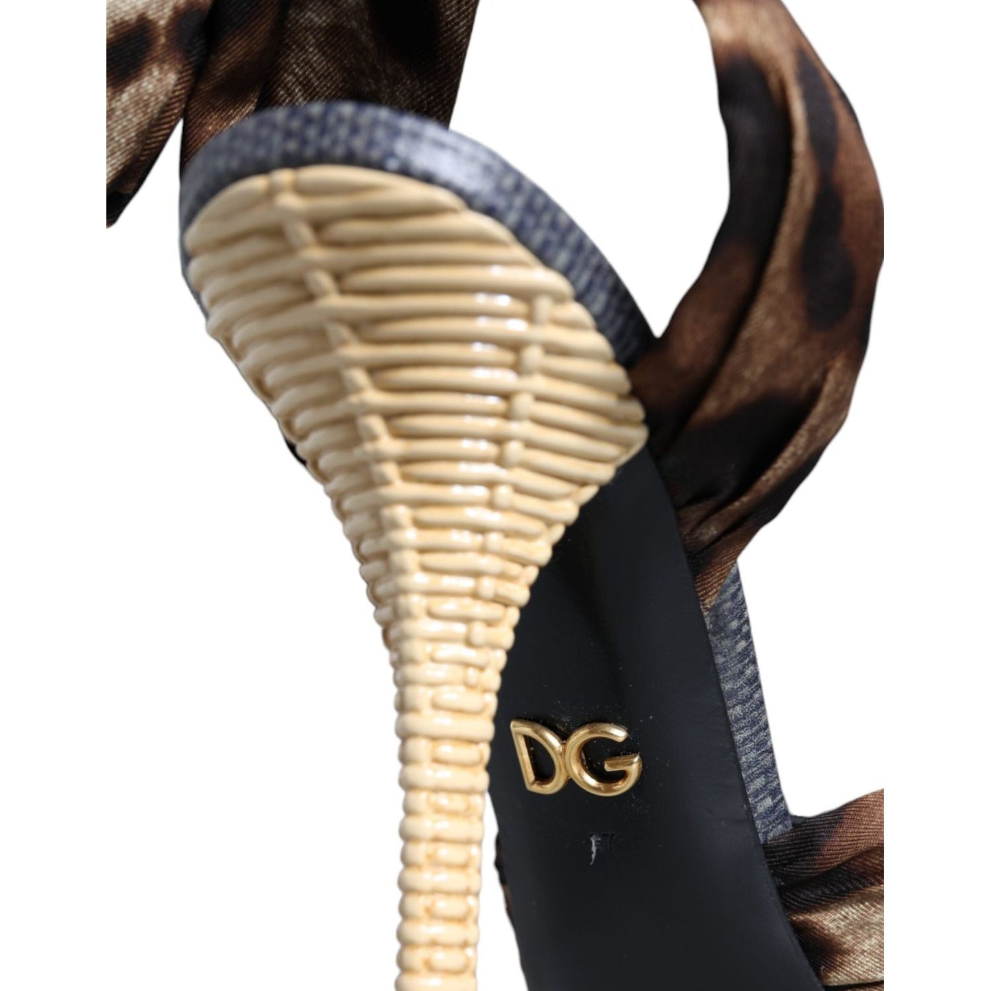 Dolce & Gabbana Brown Leopard Keira Heels Sandals Shoes Dolce & Gabbana Tan