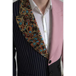 Dolce & Gabbana Multicolor Patchwork Single Breasted Blazer JKT3637-44