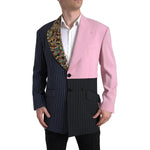 Dolce & Gabbana Multicolor Patchwork Single Breasted Blazer JKT3637-44