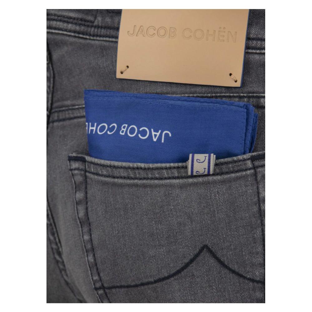 Jacob Cohen Gray Cotton Jeans & Pant Jacob Cohen Dark Slate Gray