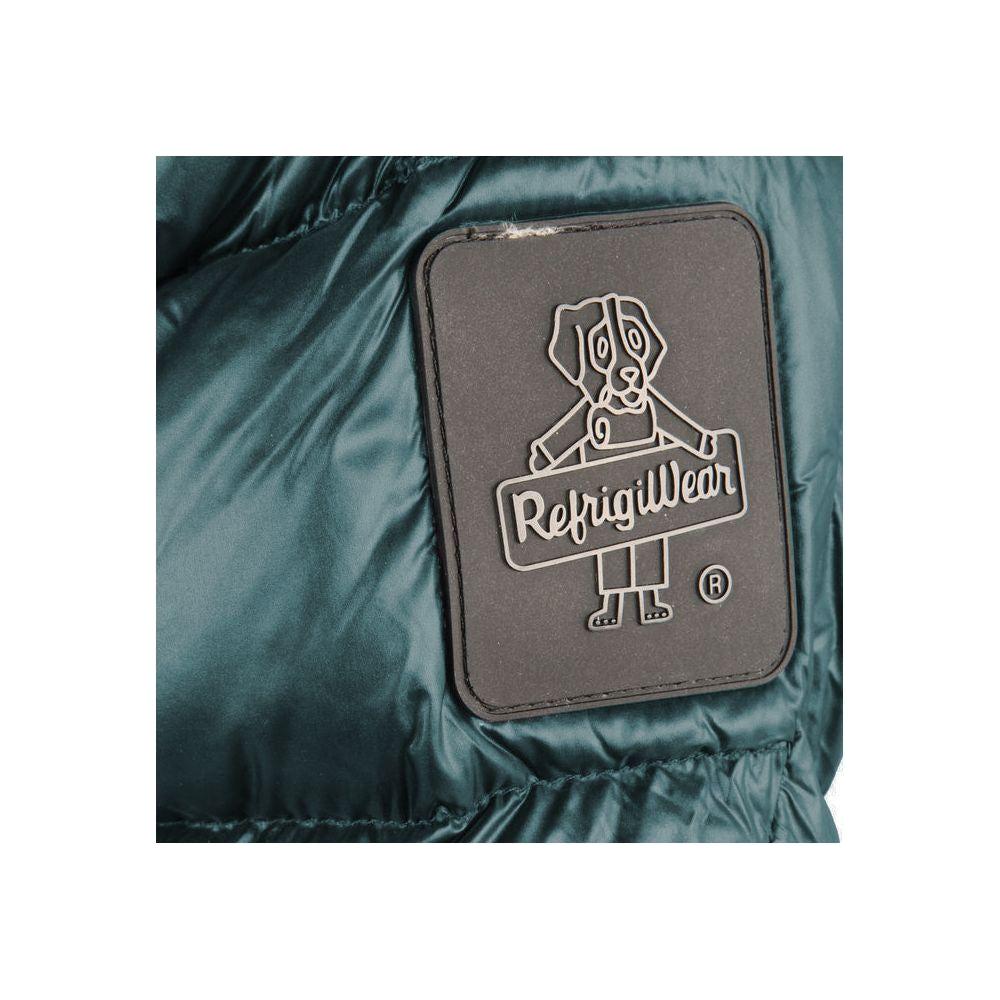 Refrigiwear Green Nylon Men Jacket Refrigiwear Dark Slate Gray