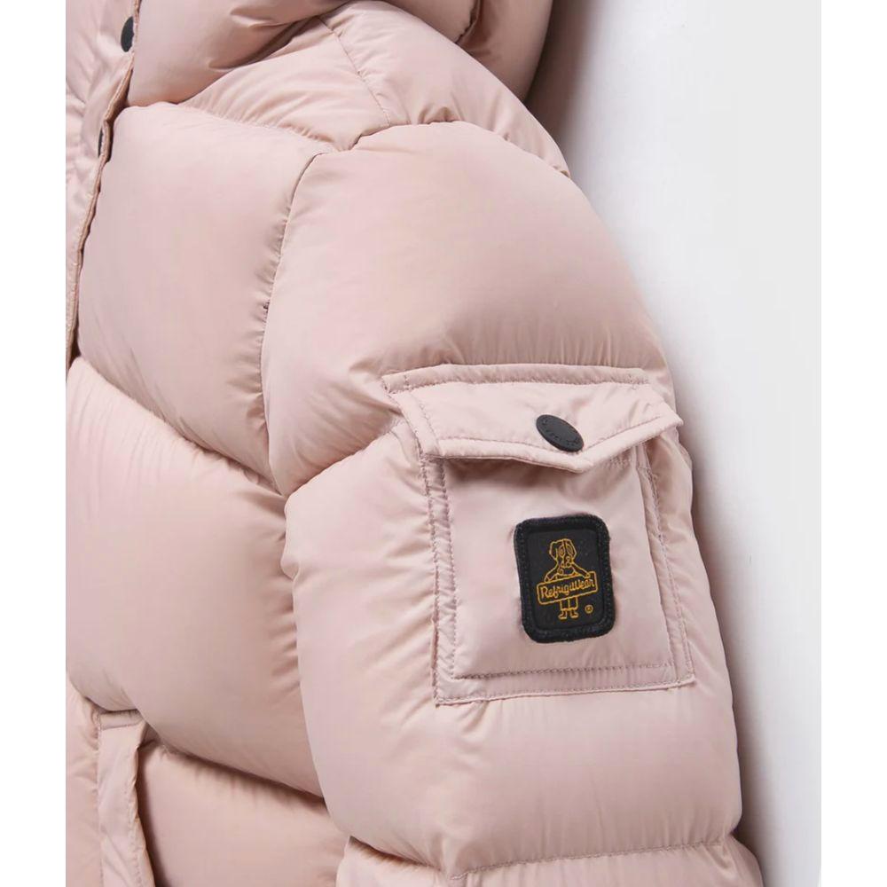 Refrigiwear Pink Polyester Jackets & Coat Refrigiwear Thistle