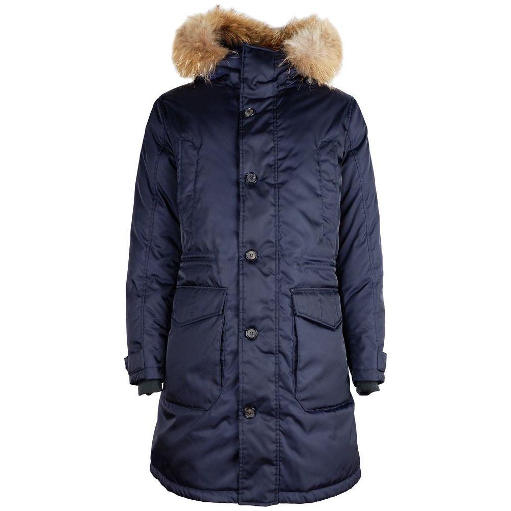 Add Blue Nylon Men Jacket Add Dark Slate Gray