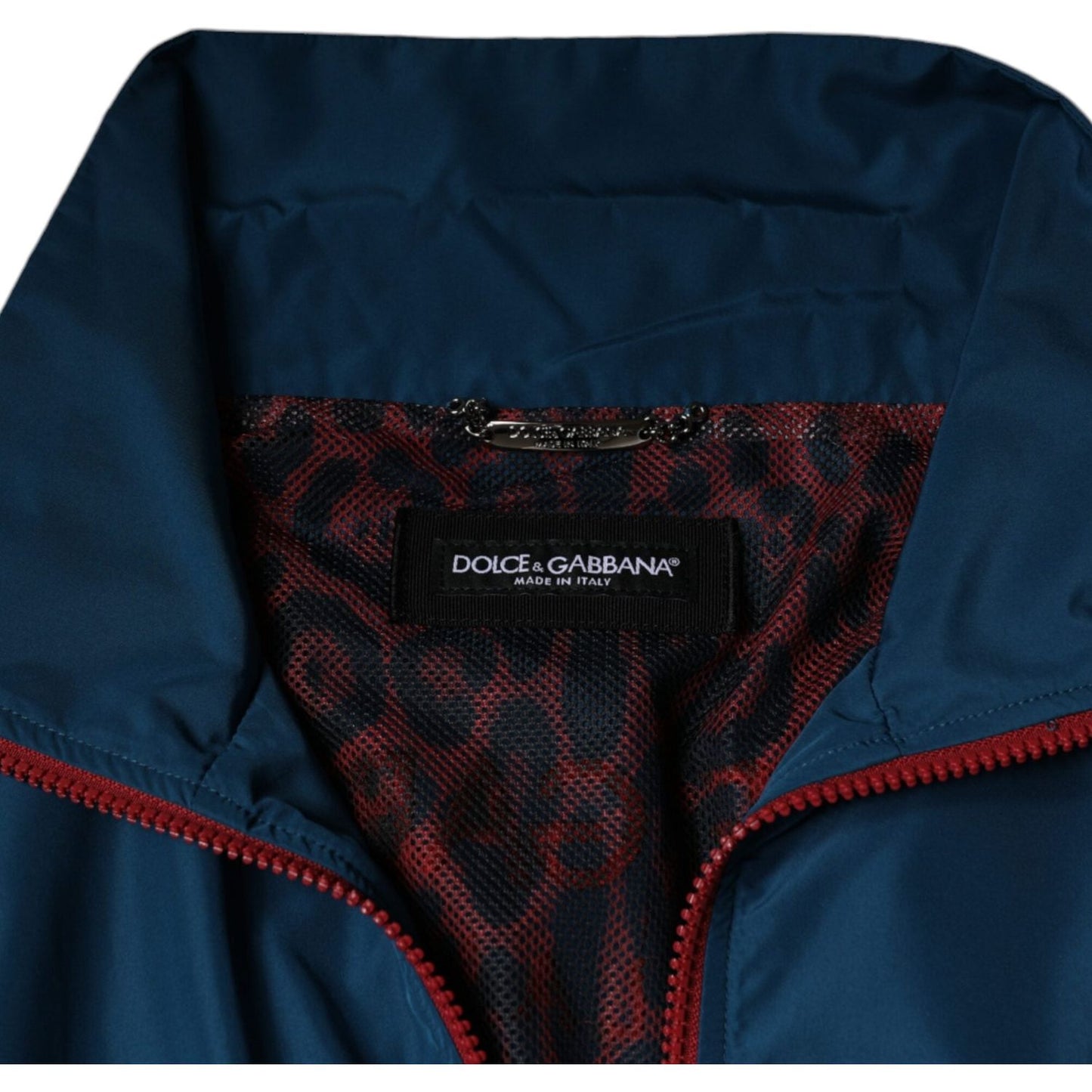 Dolce & Gabbana Multicolor Polyester Full Zip Jacket Dolce & Gabbana Black