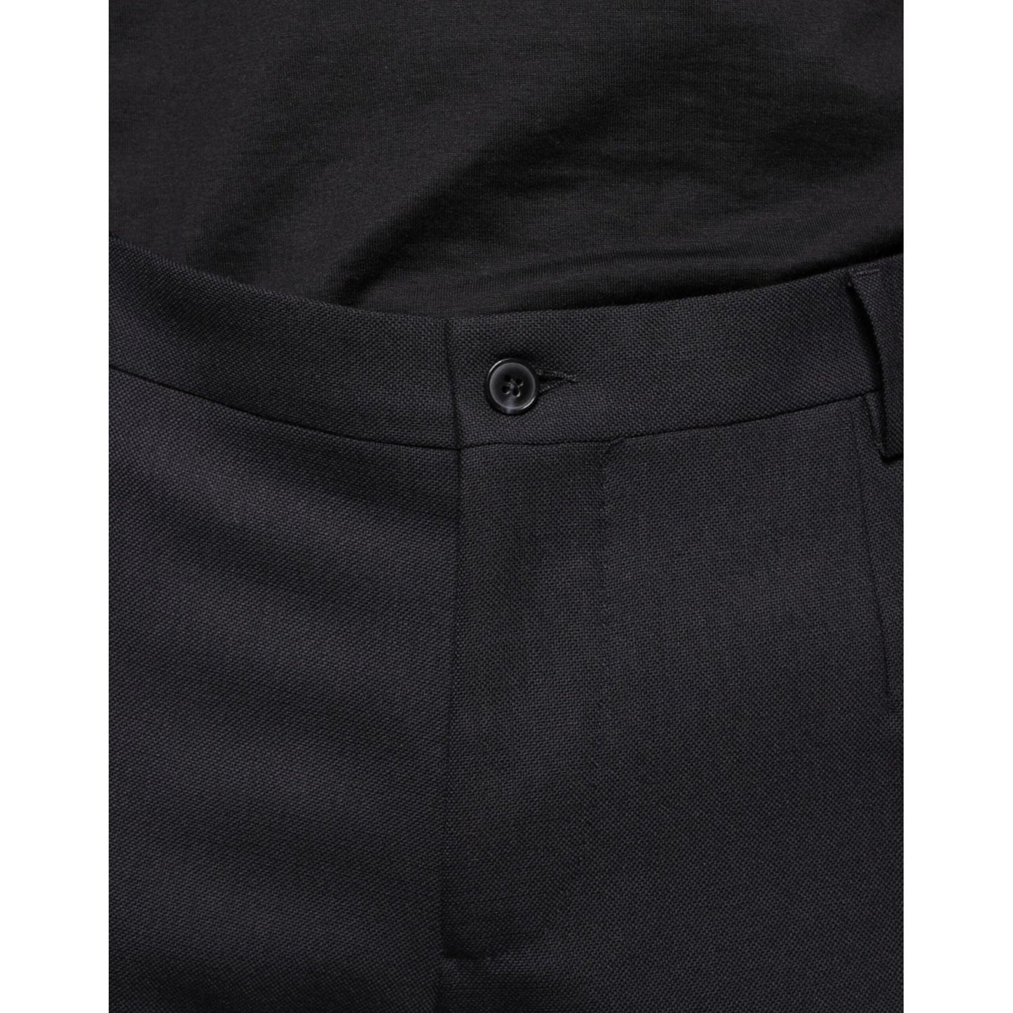 Dolce & Gabbana Black Wool Skinny Dress Formal Pants Dolce & Gabbana Black