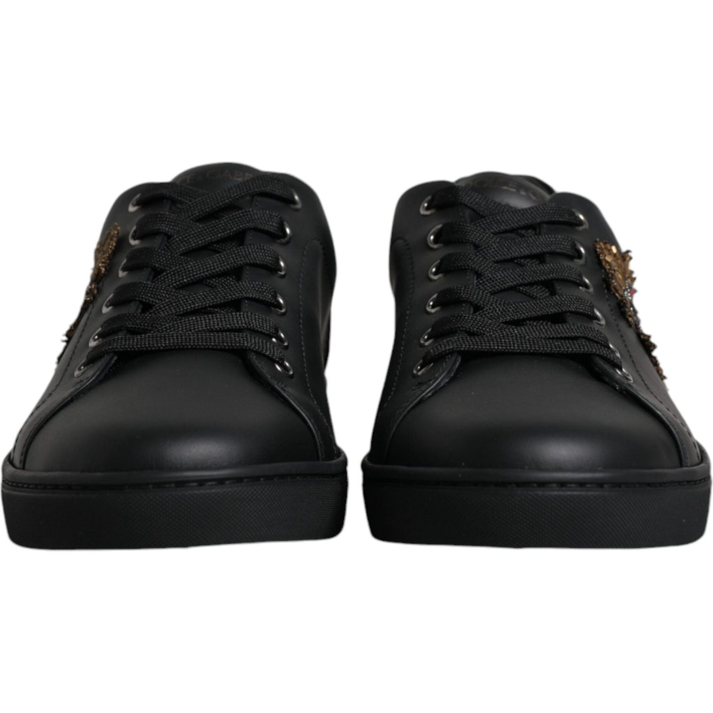 Dolce & Gabbana Black London Sacred Heart Men Sneakers Shoes Dolce & Gabbana Black