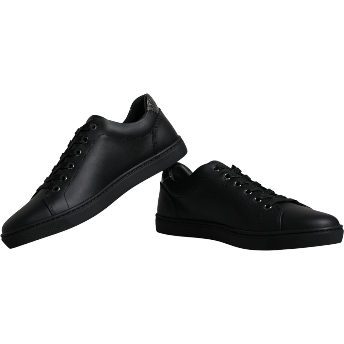 Dolce & Gabbana Black London Sacred Heart Men Sneakers Shoes Dolce & Gabbana Black