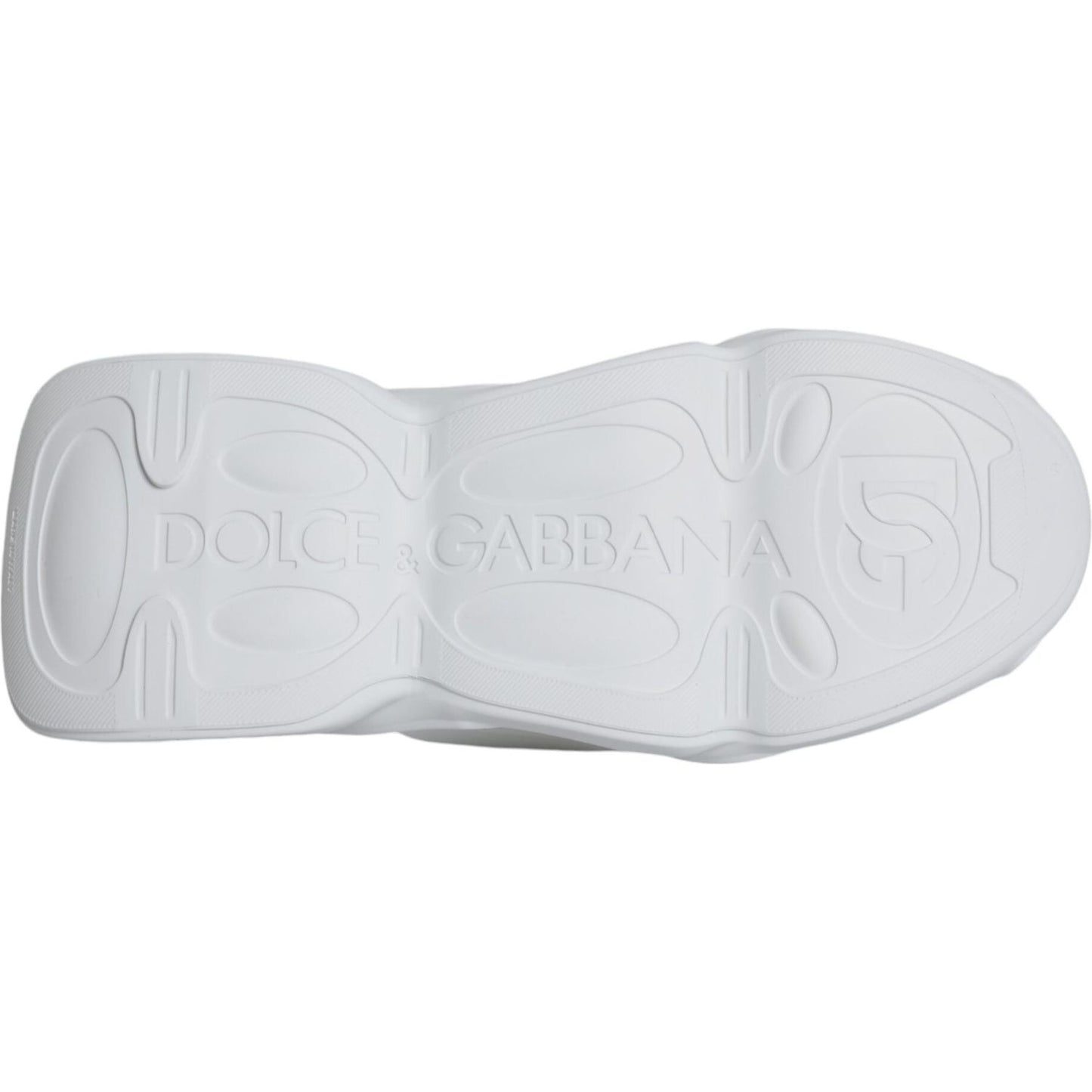 Dolce & Gabbana White Padded Fabric Low Top Sneakers Shoes Dolce & Gabbana Light Gray