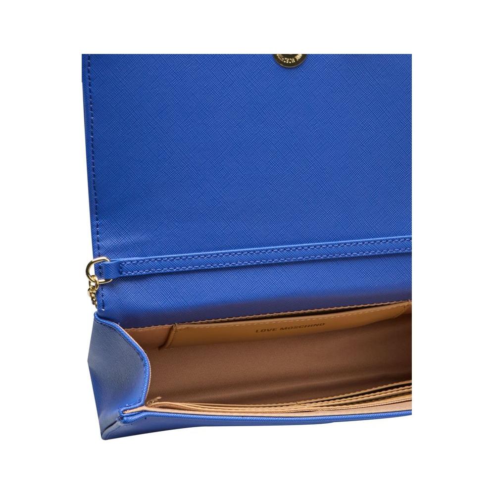 Love Moschino Blue Polyethylene Women Crossbody Bag Love Moschino Dark Slate Blue