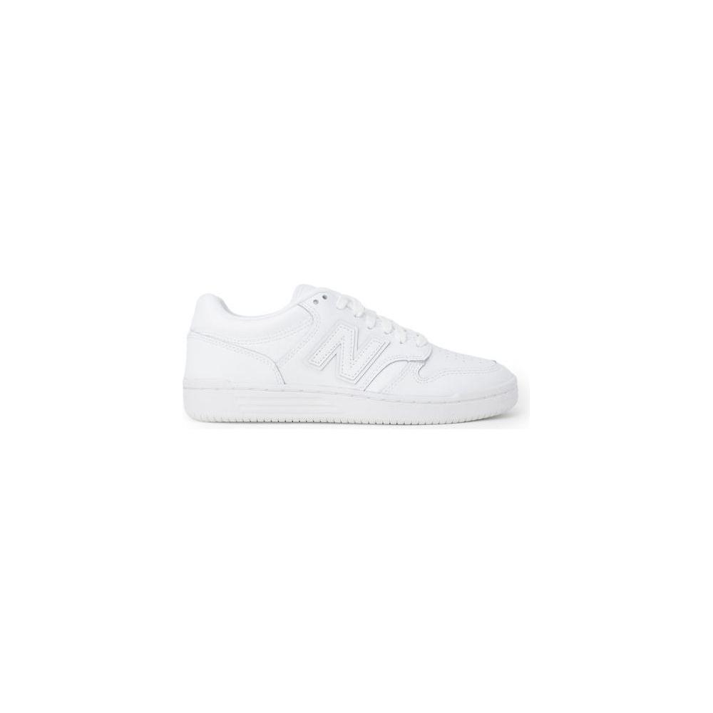 New Balance White Artificial Leather Sneaker New Balance Lavender