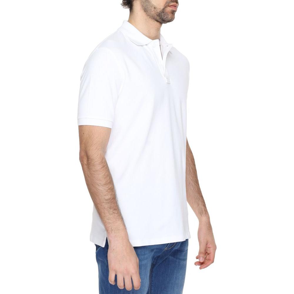Suns White Cotton Polo Shirt Suns Misty Rose