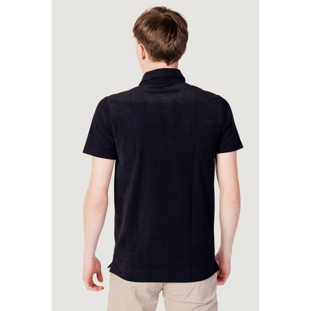 Suns Black Polyester Polo Shirt Suns Light Gray