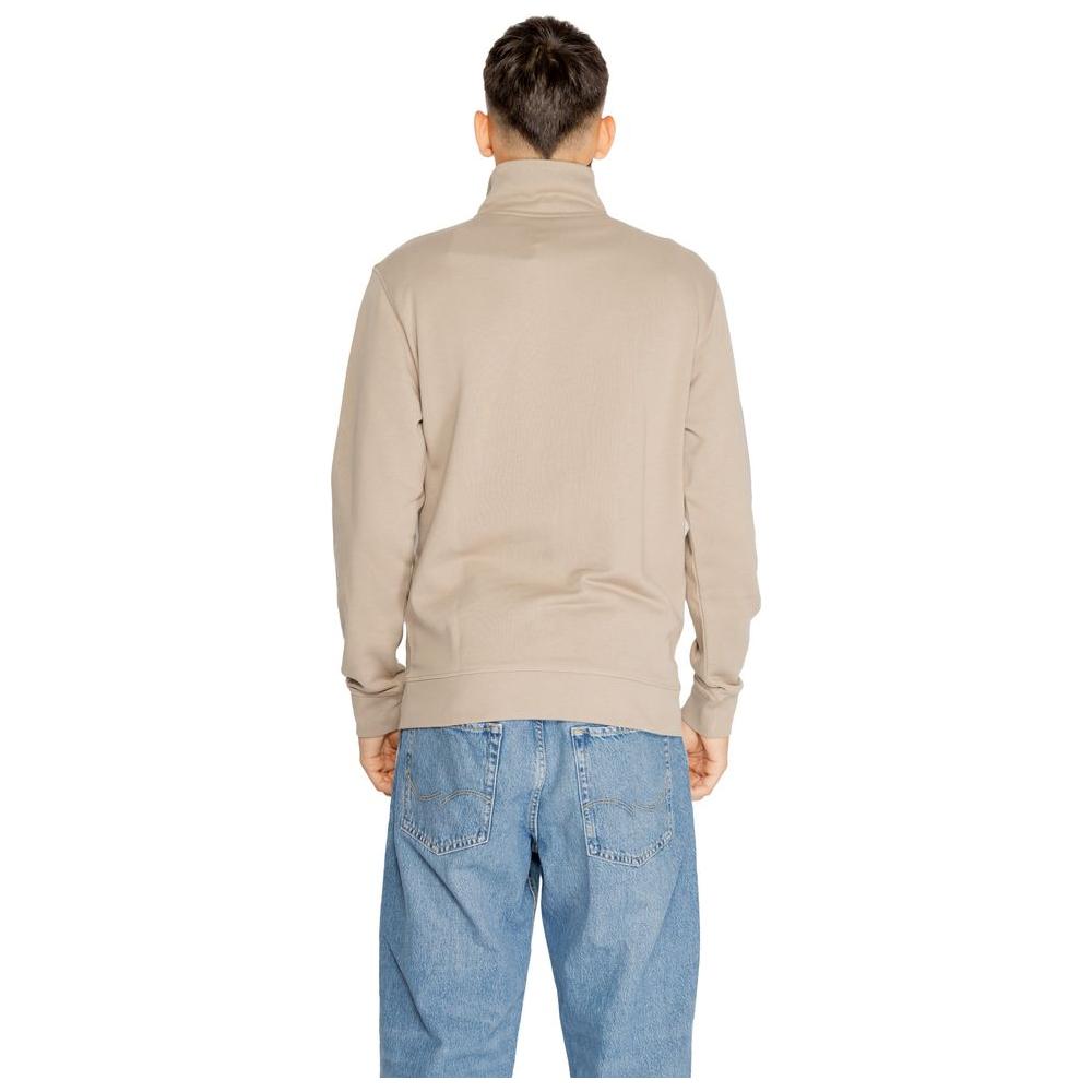 Hugo Boss Brown Cotton Sweater Hugo Boss Gray