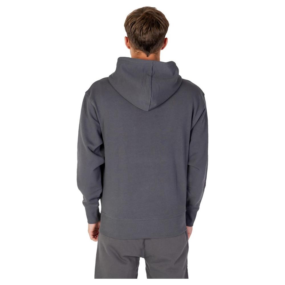 Hugo Boss Gray Cotton Sweater Hugo Boss Dim Gray