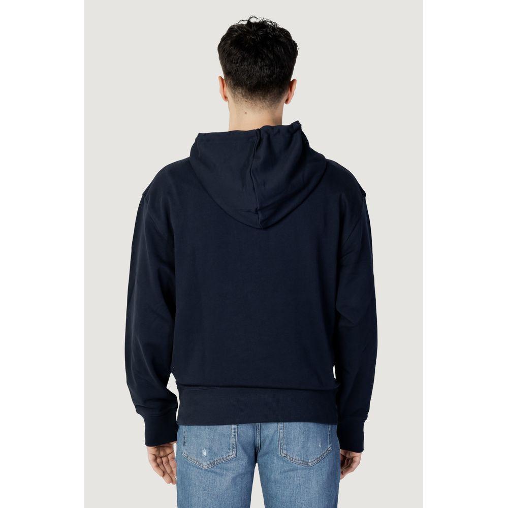Hugo Boss Blue Cotton Sweater Hugo Boss Black