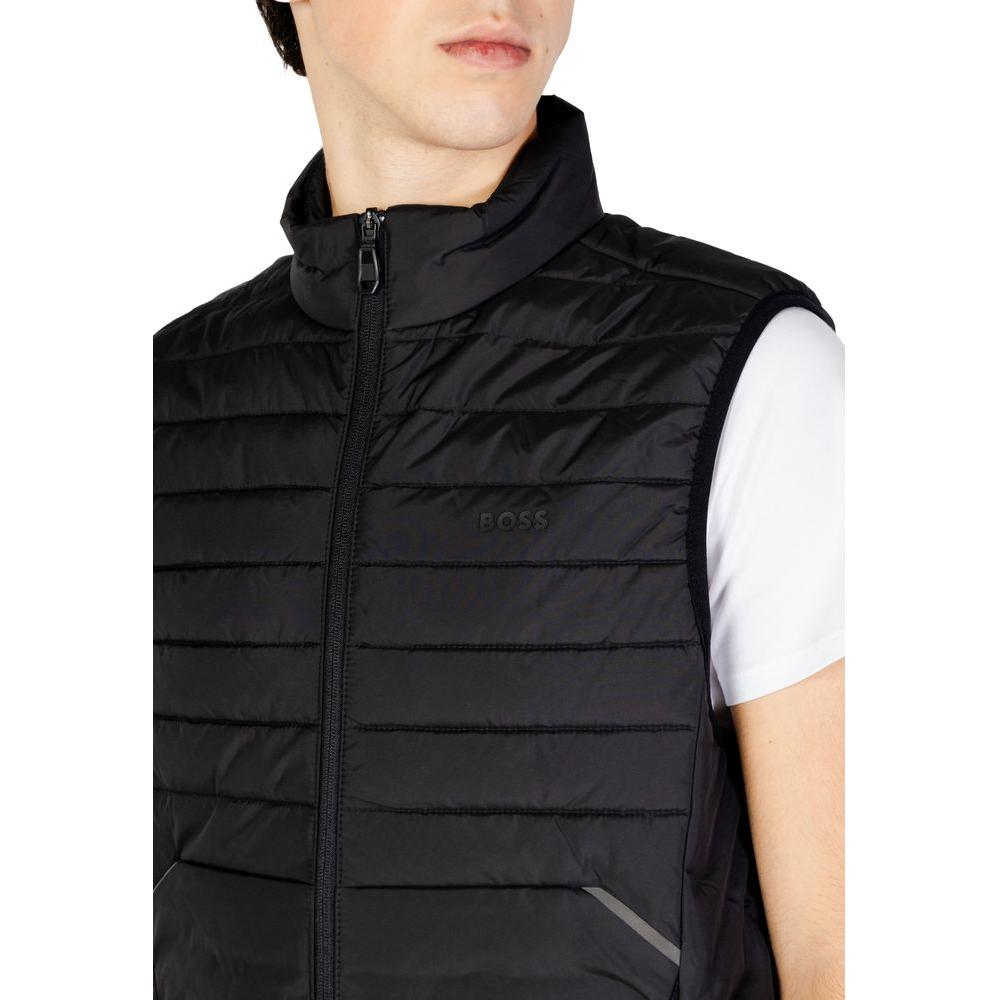 Hugo Boss Black Polyester Jacket Hugo Boss Black