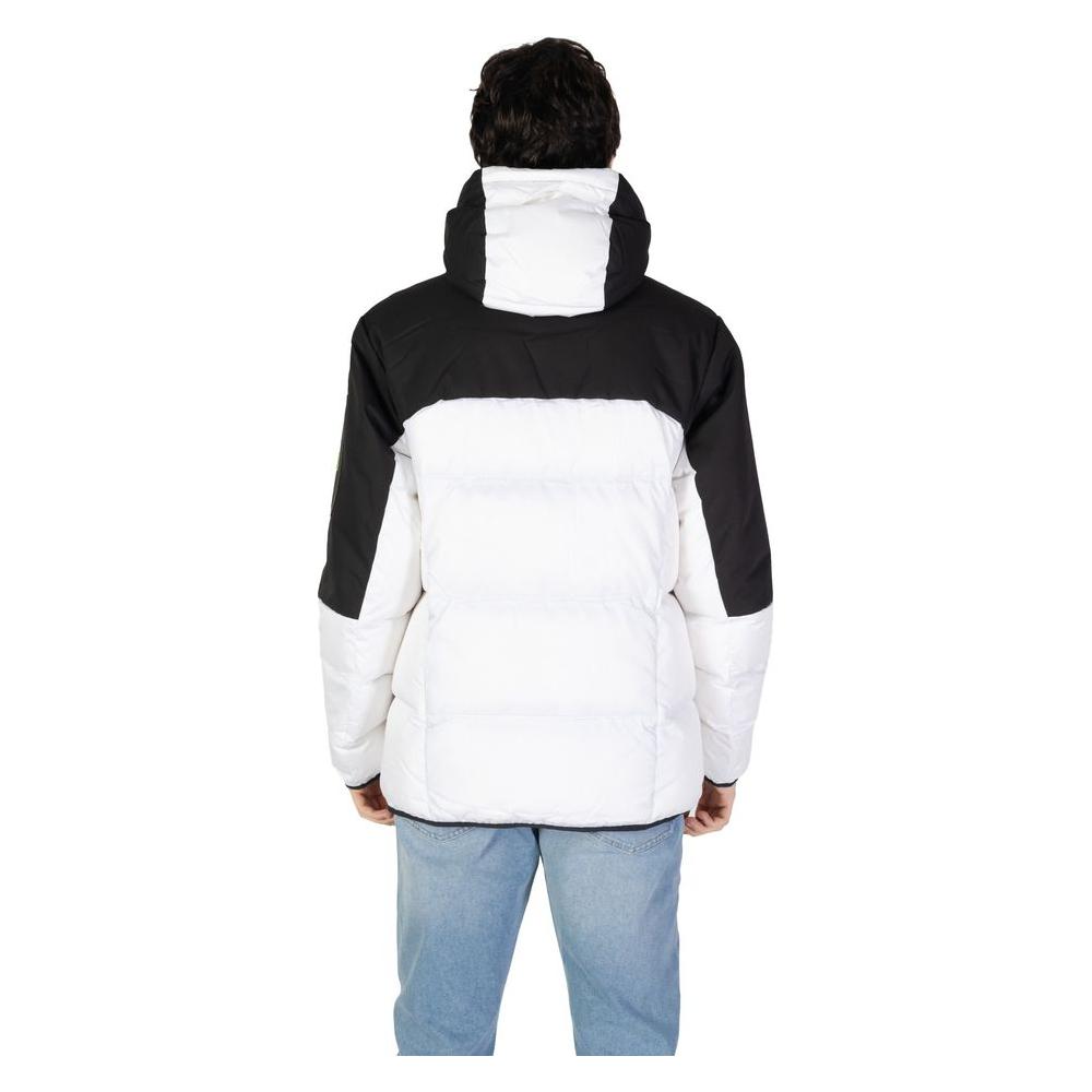 Hugo Boss White Recycled Polyester Jacket Hugo Boss Light Gray