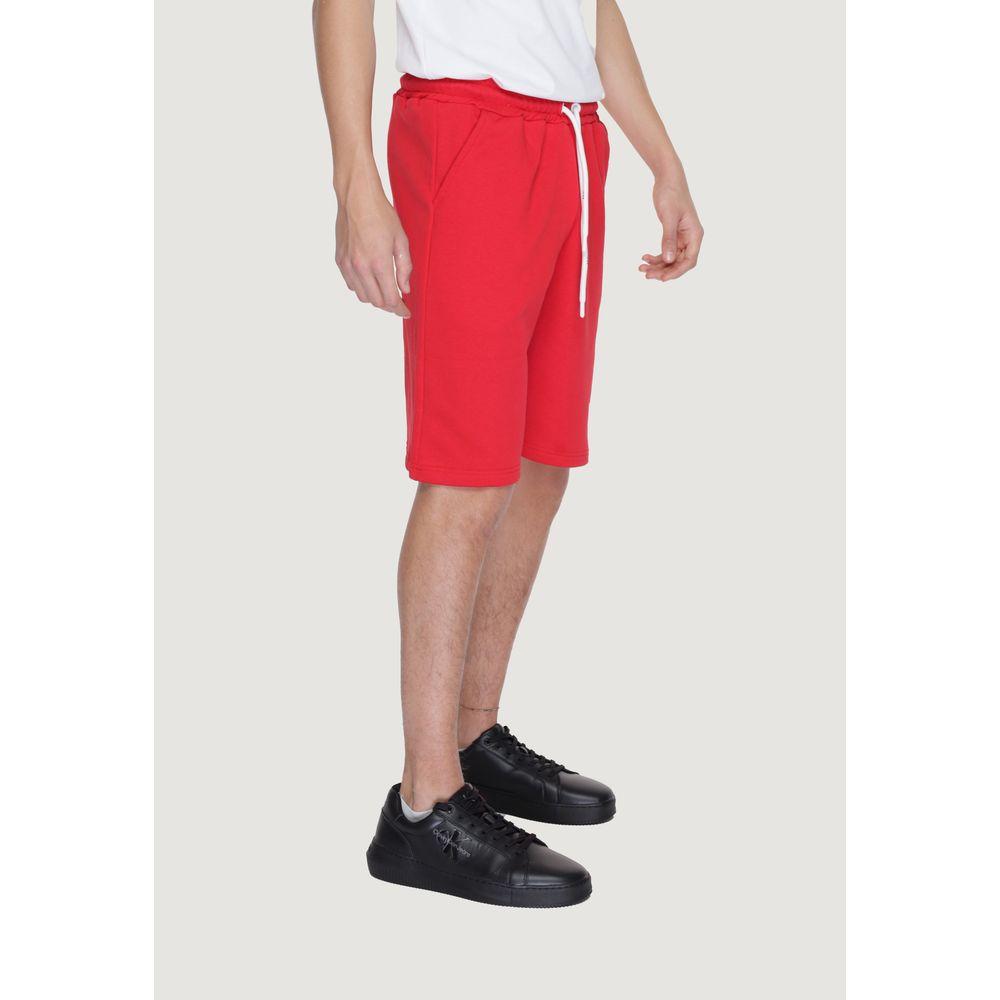 Icon Red Cotton Short Icon Light Gray