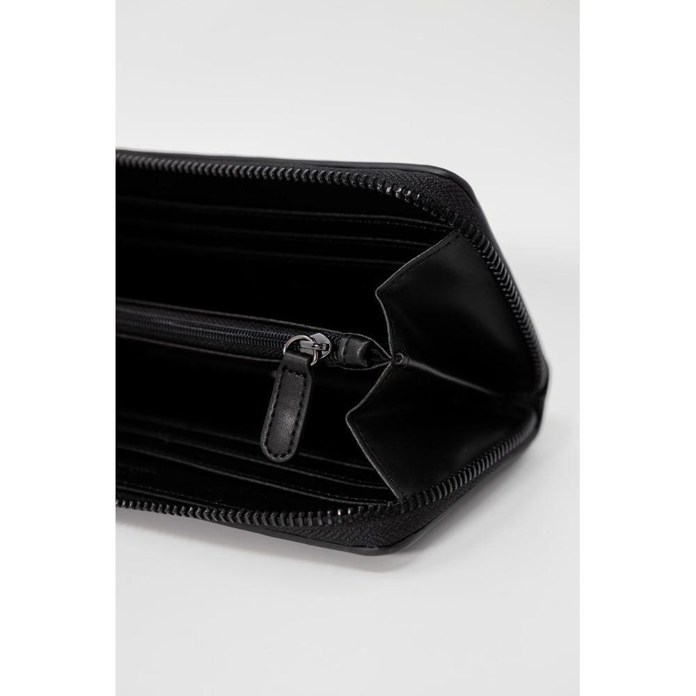 Love Moschino Black Polyethylene Wallet Love Moschino Light Gray
