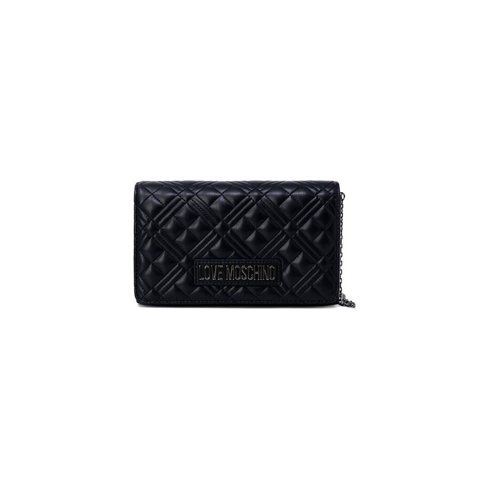 Love Moschino Bicolor Polyethylene Handbag Love Moschino Black