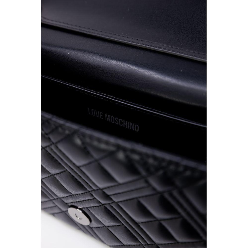 Love Moschino Bicolor Polyethylene Handbag Love Moschino Black