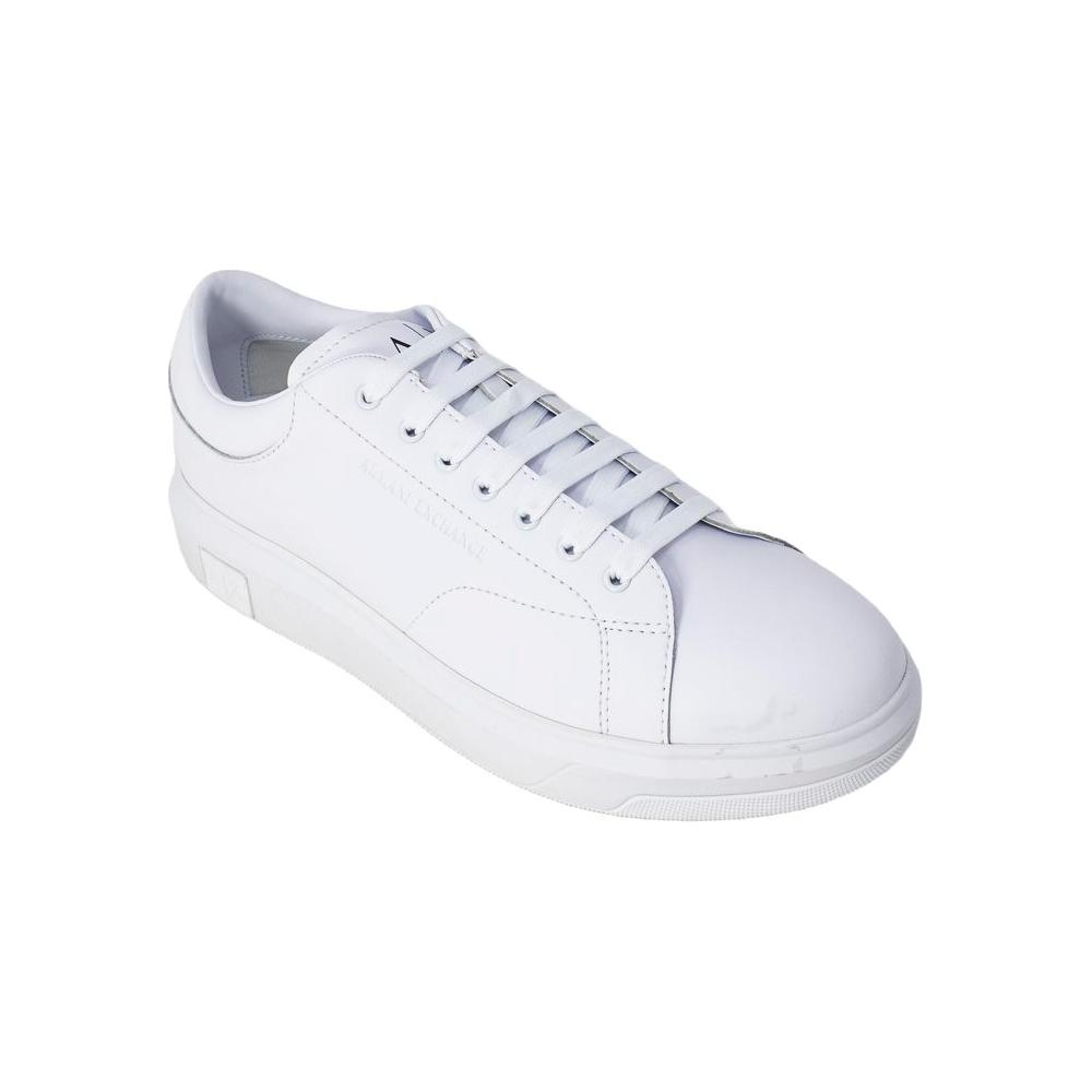 Armani Exchange White Leather Sneaker Armani Exchange Lavender