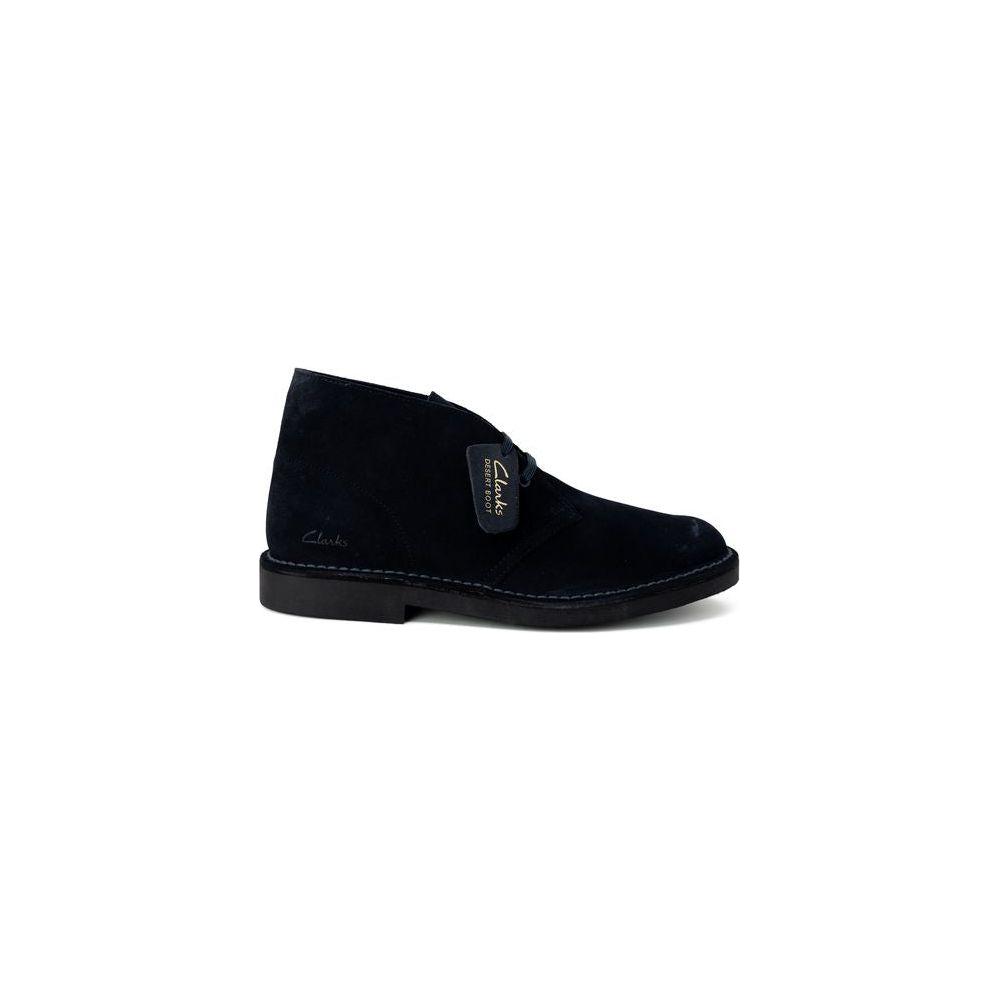 Clarks Blue Leather Boot Clarks Black
