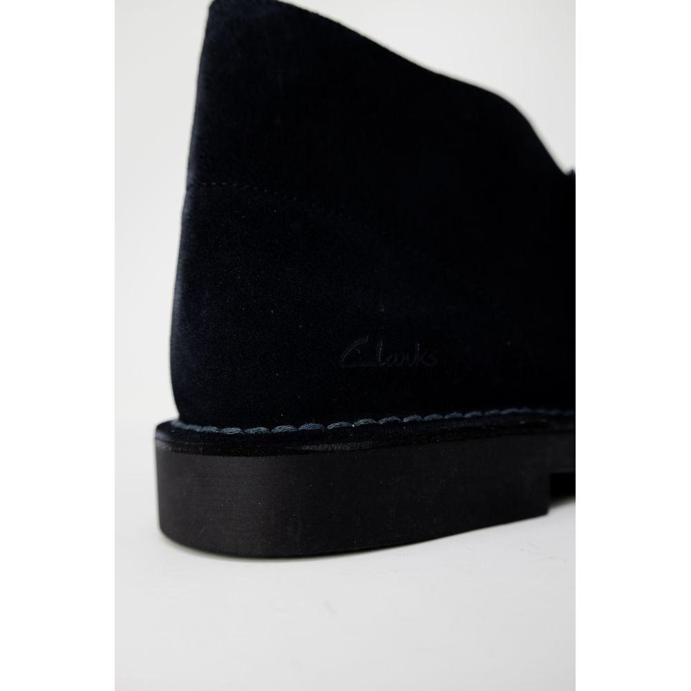 Clarks Blue Leather Boot Clarks Light Gray