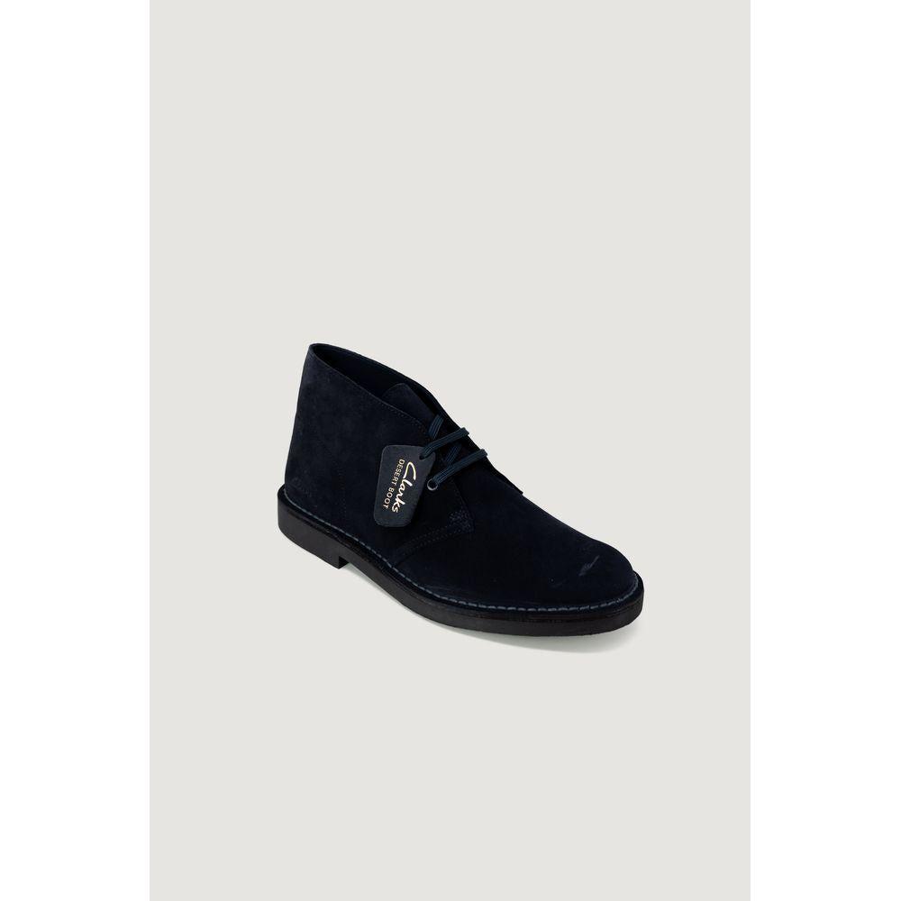 Clarks Blue Leather Boot Clarks Lavender