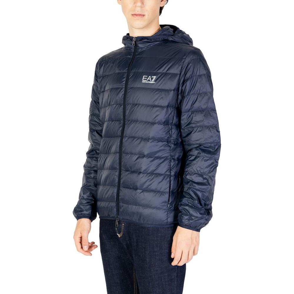 EA7 Emporio Armani Blue Polyamide Jacket EA7 Emporio Armani Dark Slate Gray