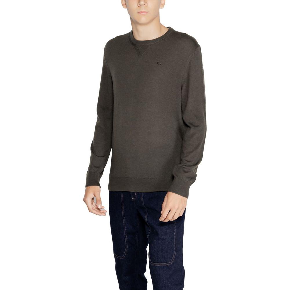 Armani Exchange Green Wool Sweater Armani Exchange Dark Slate Gray