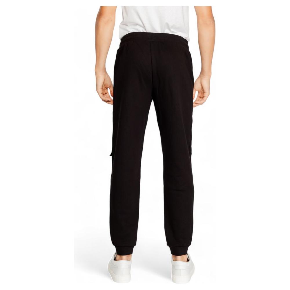 EA7 Emporio Armani Black Cotton Jeans & Pant EA7 Emporio Armani Light Gray
