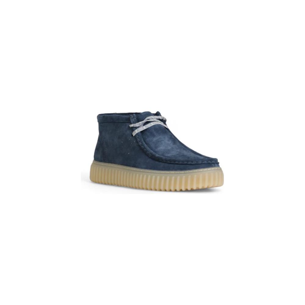 Clarks Blue Suede Leather Casual Clarks Gray
