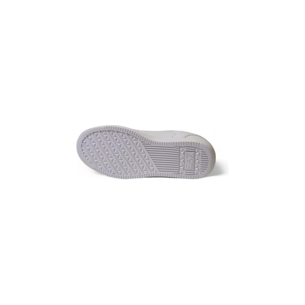 EA7 Emporio Armani White Polyester Sneaker EA7 Emporio Armani Dark Gray