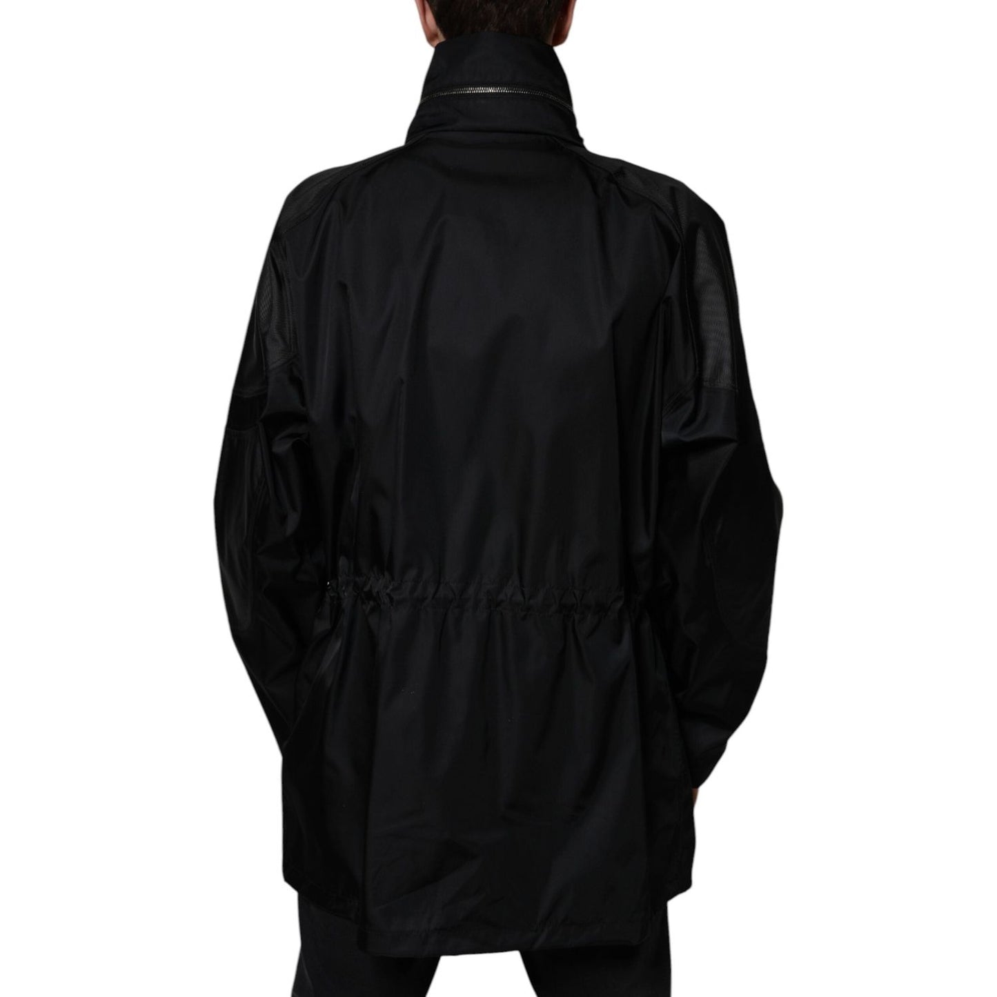 Dolce & Gabbana Black Nylon Winter Men Parka Coat Jacket Dolce & Gabbana Black