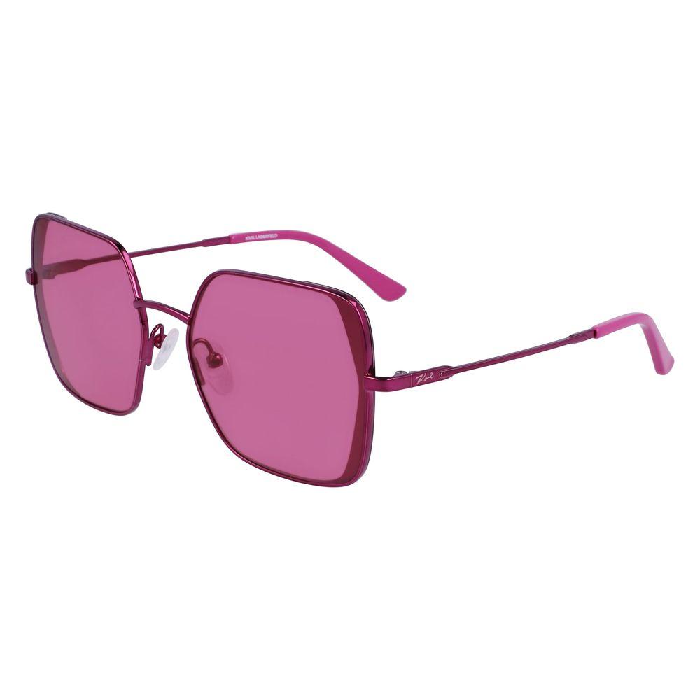 Karl Lagerfeld Multicolor Metal Sunglasses Karl Lagerfeld Pale Violet Red