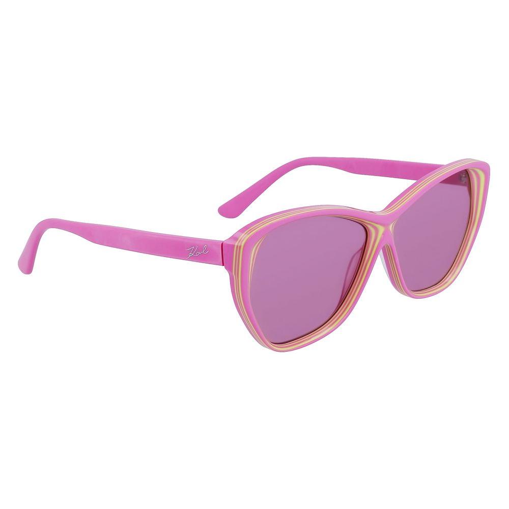 Karl Lagerfeld Multicolor Acetate Sunglasses Karl Lagerfeld Rosy Brown