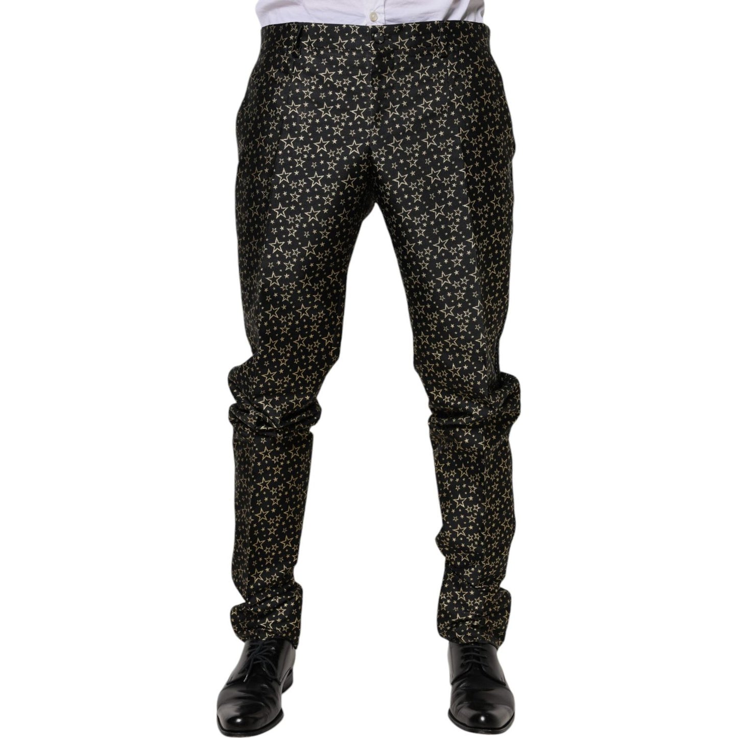 Dolce & Gabbana Black Stars Jacquard SICILIA 2 Piece Suit Dolce & Gabbana Black