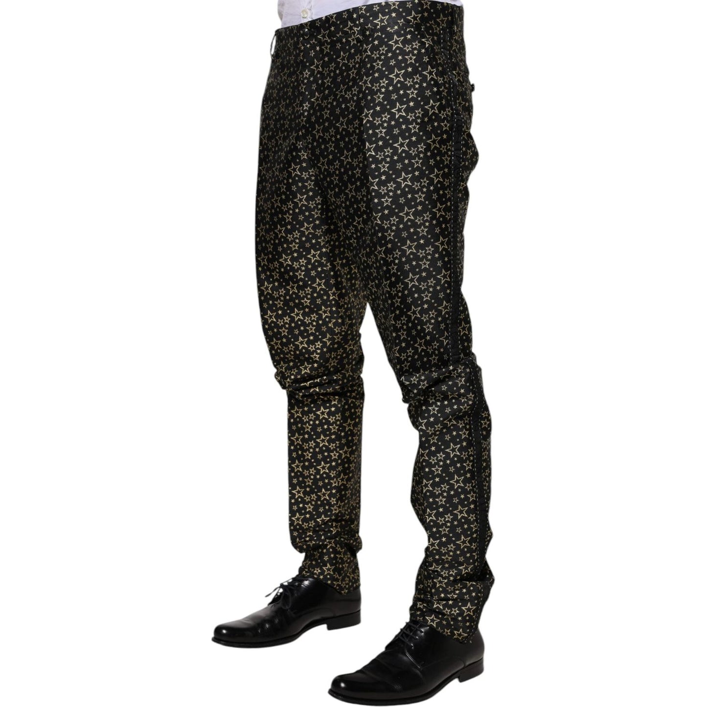 Dolce & Gabbana Black Stars Jacquard SICILIA 2 Piece Suit Dolce & Gabbana Black