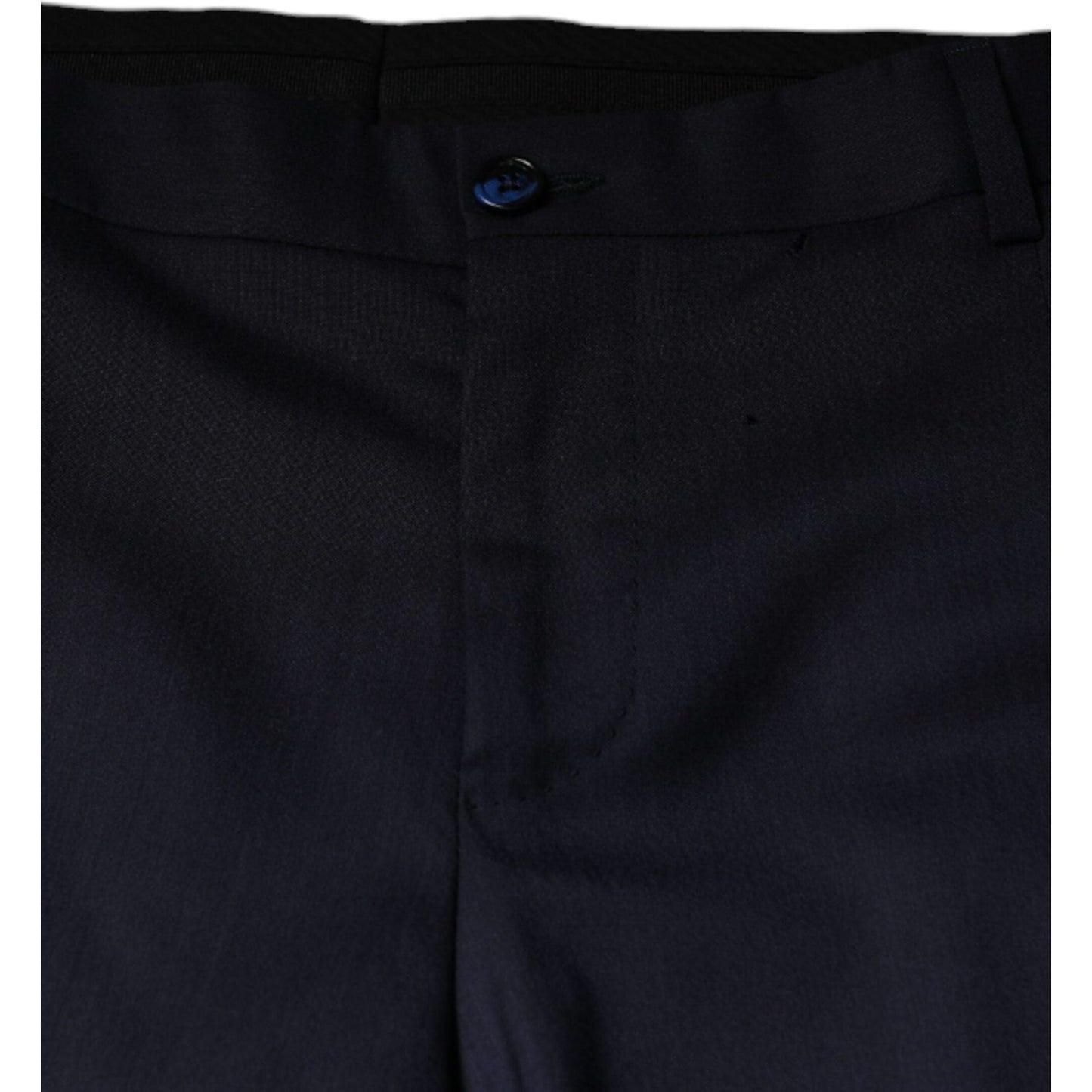Dolce & Gabbana Blue Wool Skinny Formal Dress Pants Dolce & Gabbana Black