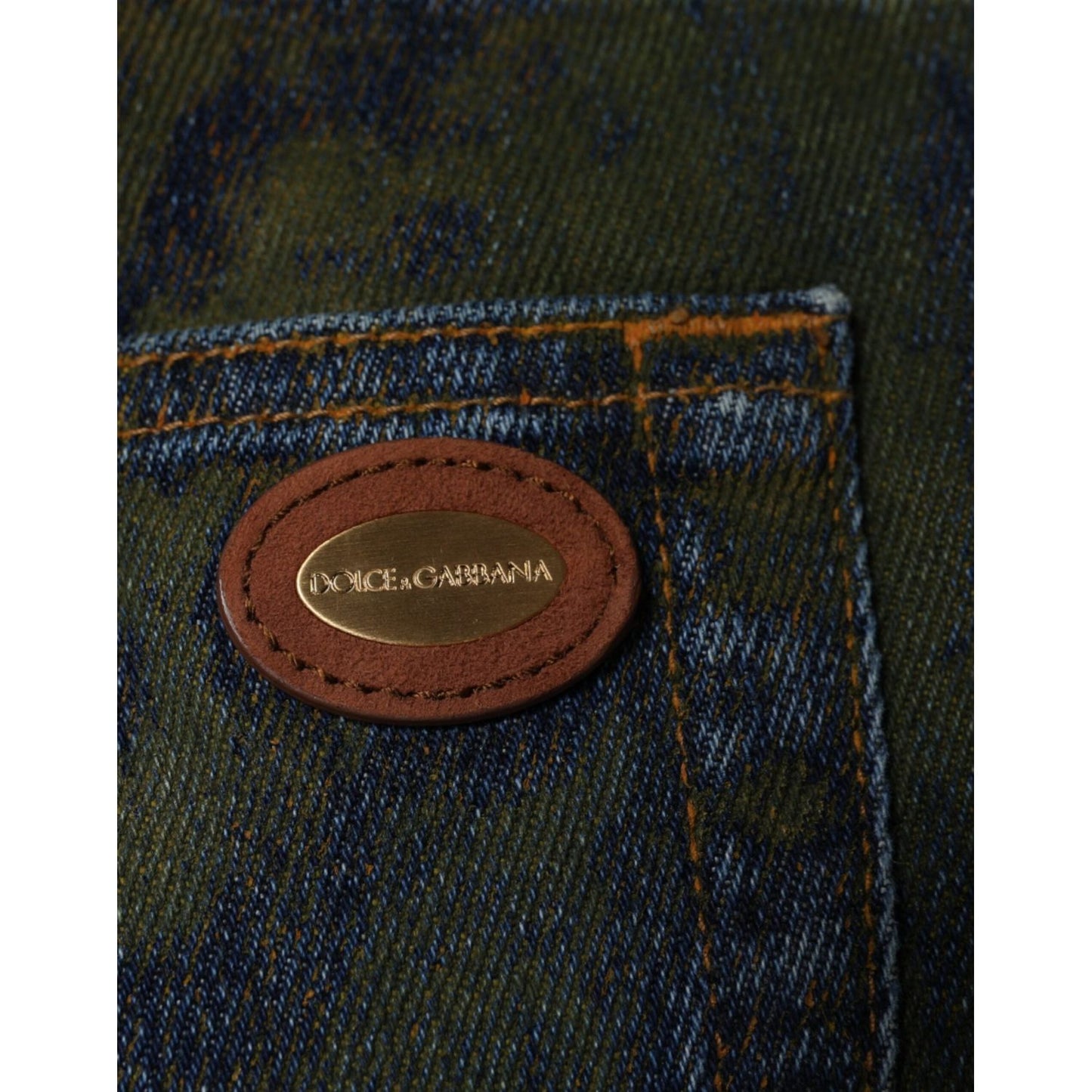 Dolce & Gabbana Blue Cotton Dye Slim Fit Men Denim Jeans Dolce & Gabbana Black
