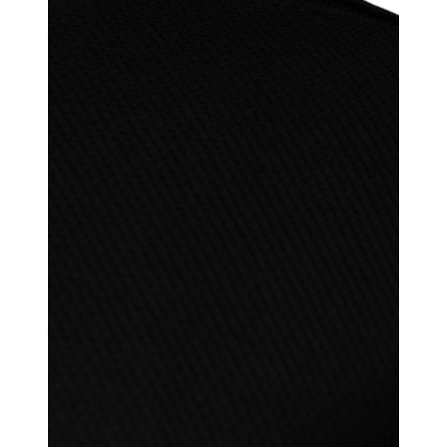 Dolce & Gabbana Black Long Sleeve Crew Neck Pullover Sweater Dolce & Gabbana Black