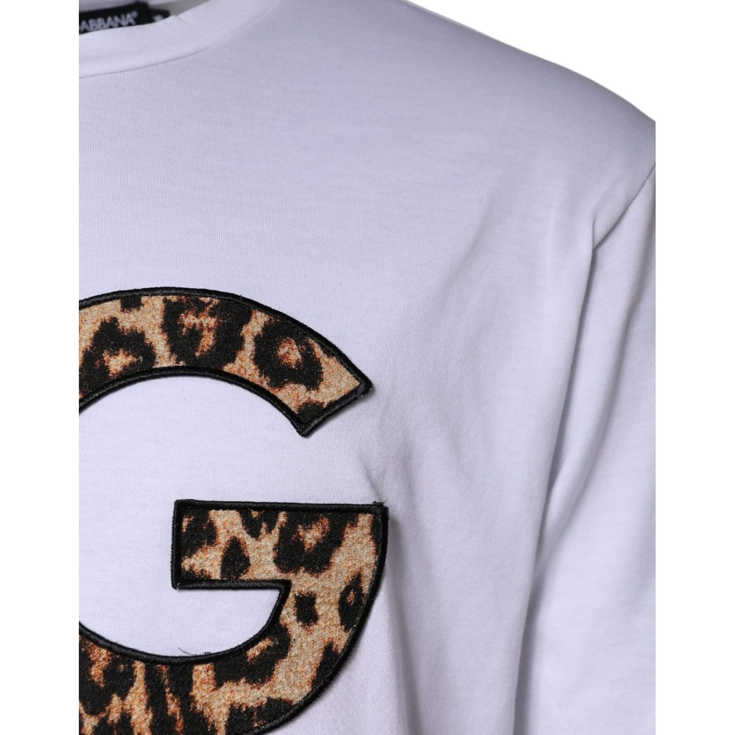 Dolce & Gabbana White DG Logo Cotton Shorts Sleeves T-shirt Dolce & Gabbana Thistle