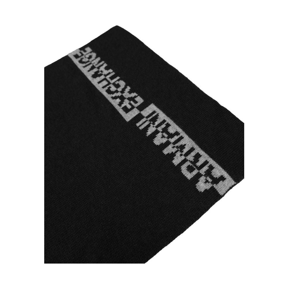 Armani Exchange Black Polyamide Scarf Armani Exchange Black